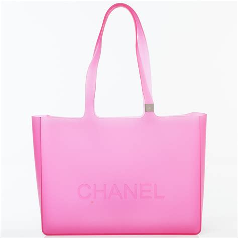 chanel rubber tote.